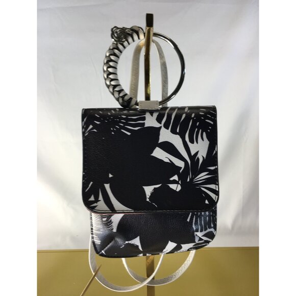 Carlos Santana Crossbody Purse Bag Handbag Tropical Black & White Pattern - NWT - Picture 3 of 16